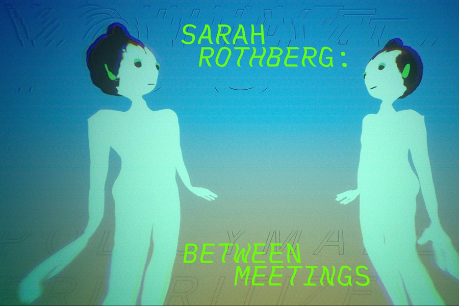 Two figures facing one another.
